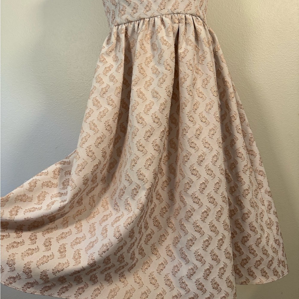 Sachin + Babi Beige and Blush Strapless Midi Dress - Picture 10 of 10